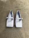 Balenciaga Bel Air Ballet Flats In White