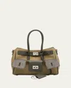 Balenciaga Bel Air Canvas Shoulder Bag
