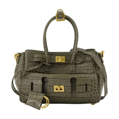 Balenciaga Bel Air Carry All Purse In Green