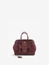 Balenciaga Bel Air Carry All S In Burgundy