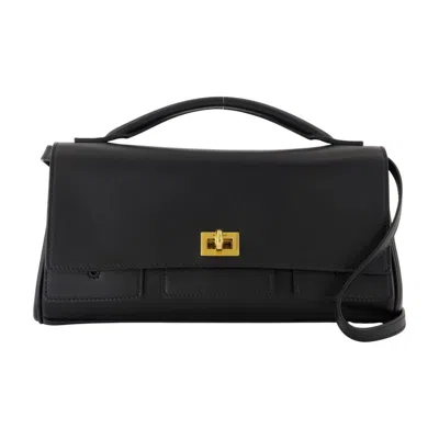 Balenciaga Bel Air Clap On Crossbody In Black