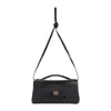 Balenciaga Bel Air Small Clutch With Shoulder Strap In Black