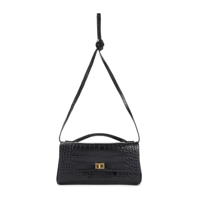 Balenciaga Bel Air Clutch On Strap Handbag Women In Black