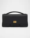 Balenciaga Bel Air Cl On Strap Natural Smooth Calf Ag In Black