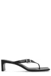 Balenciaga Bel Air Buckled Leather Sandals In Black
