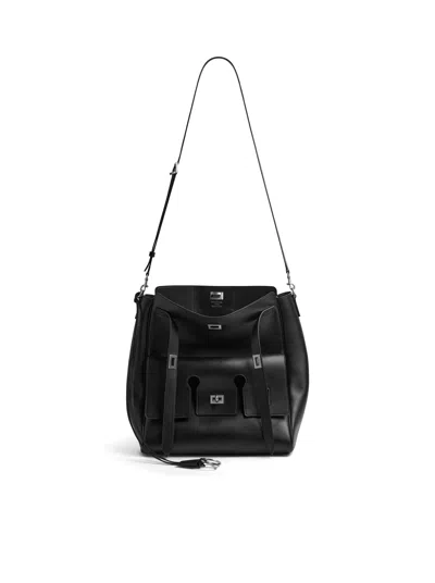 Balenciaga Bel Air Hobo Messenger Bag In Black