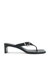 Balenciaga Bel Air Buckled Leather Sandals In Black