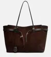 Balenciaga Dark Brown Bel Air Tote In Brown