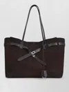 Balenciaga Dark Brown Bel Air Tote In Brown