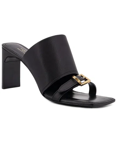 Balenciaga Bel Air Leather Sandals In Black
