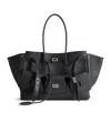 Balenciaga Bel Air Medium Carry All Bag In Black In Black