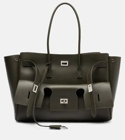 BALENCIAGA BEL AIR MEDIUM LEATHER TOTE BAG