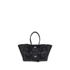 Balenciaga Black Calf Leather Bos Taurus Shoulder Bag In Black