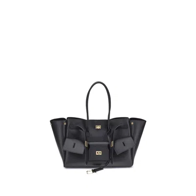 Balenciaga Bel Air Medium Shoulder Bag In Black