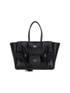 Balenciaga Medium Leather Bel Air Carry All Tote Bag In Black  