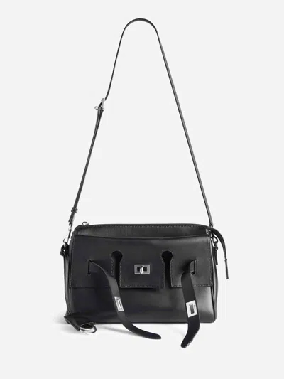Balenciaga Bel Air Messenger Bag In Black