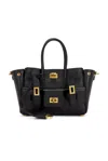 Balenciaga Mini Bel Air Leather Top Handle Bag In Black