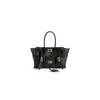Balenciaga Mini Leather Bel Air Carry All Tote Bag In Black