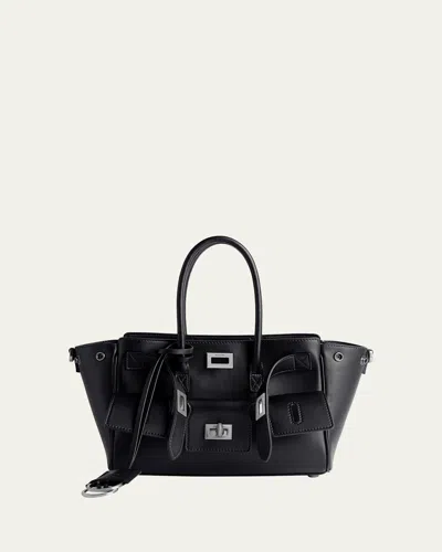 BALENCIAGA BEL AIR MINI LEATHER TOTE BAG