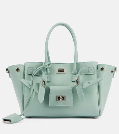 BALENCIAGA BEL AIR MINI LEATHER TOTE BAG