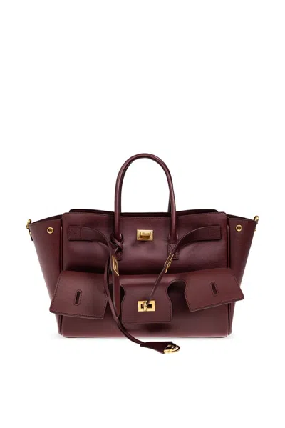 Balenciaga Bel Air Small Carry All Bag In Red