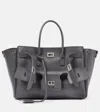 Balenciaga Medium Leather Bel Air Carry All Tote Bag In Grey