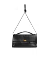 Balenciaga Bel Air Flap Leather Shoulder Bag In Black