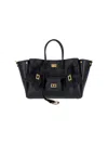 Balenciaga Women Black Leather Medium Carry All Bel Air Shopping Bag In Black