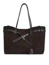 Balenciaga Dark Brown Bel Air Tote In Brown