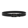 Balenciaga Adjustable Leather Belt With Single Loop In Black