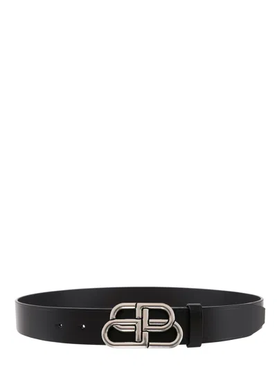Balenciaga Bb Extra Large Black Calfskin Belt