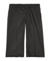 Balenciaga Belt-loop Capris In Black