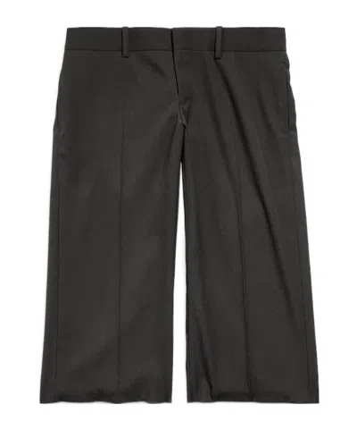 Balenciaga Belt-loop Capris In Black