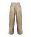 Balenciaga Belt Loop Casual Pants In Green