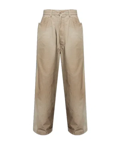 Balenciaga Belt Loop Casual Pants In Green