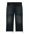 Balenciaga Belt-loop Denim Shorts In Black