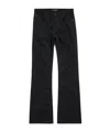 Balenciaga Black Low Waist Straight Jeans In Black