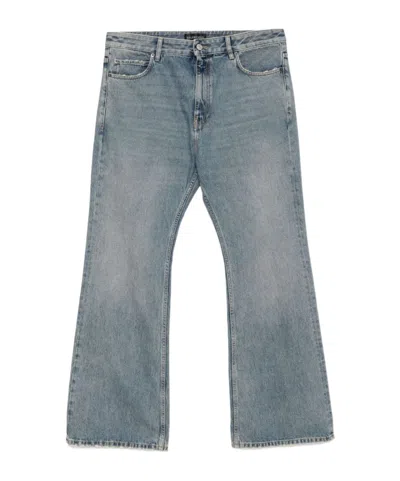 Balenciaga Belt-loop Jeans In Gray