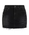Balenciaga Urban Style Skirt With Pockets And Loops In Black