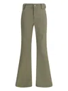 Balenciaga Flare Pants In Green