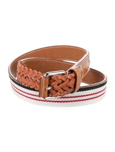 Pre-owned Balenciaga Belt In White