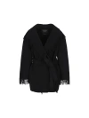 BALENCIAGA BALENCIAGA BELTED FRINGED COAT