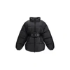 Balenciaga Women Belted Hourglass Short Puffer In Black