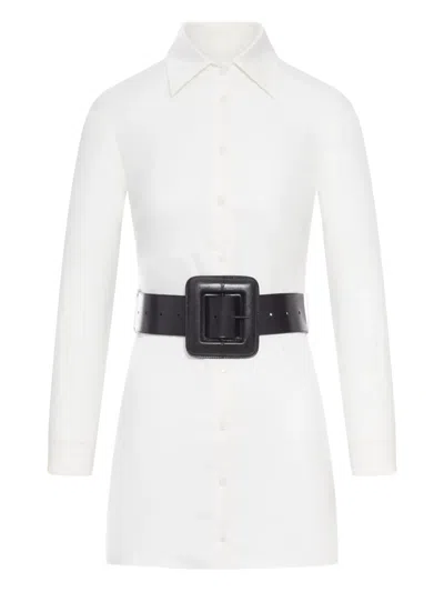 BALENCIAGA BELTED SHIRT DRESS