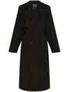 Balenciaga Cotton Car Coat In Black