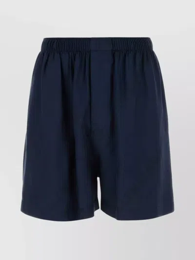BALENCIAGA BERMUDA SATIN SHORTS ELASTIC WAISTBAND