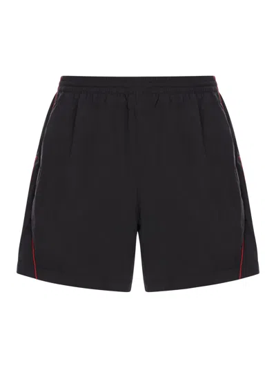 Balenciaga Piping Contrast Elasticized Waist Zip Pockets In Black