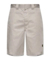 Balenciaga Bermuda Shorts With Logo In Gray