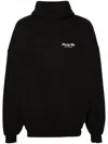 Balenciaga Beverly Hills Logo Hooded Sweatshirt In 黑色