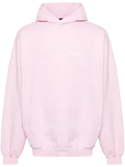 Balenciaga Beverly Hills Embroidered Hoodie In Pink